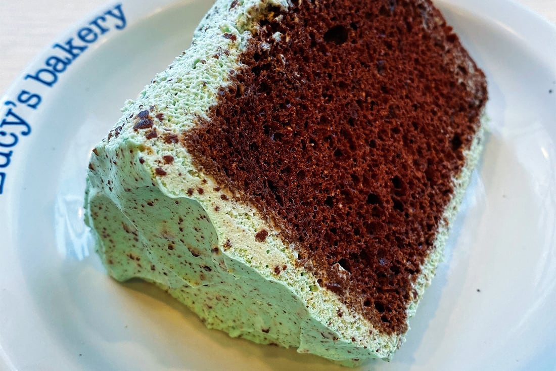Chocolate Mint Chiffon Cake